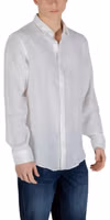 White Linen Dress Shirt 3