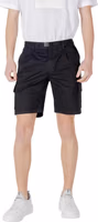Black Cotton Bermuda Shorts 1