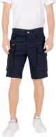 Blue Cotton Bermuda Shorts 1