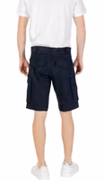 Blue Cotton Bermuda Shorts 2