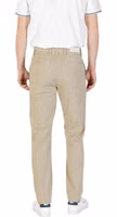 Bicolor Cotton Casual Pants 2