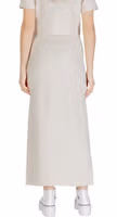Beige Viscose Long Skirt 2