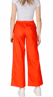 Red Cotton Casual Pants 2