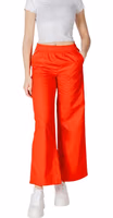 Red Cotton Casual Pants 5