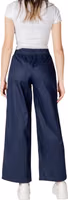 Blue Cotton Casual Pants 2
