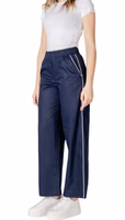 Blue Cotton Casual Pants 3