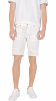 White Cotton Bermuda Shorts 1