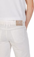 White Cotton Bermuda Shorts 5