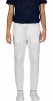 White Cotton Skinny Pants 1