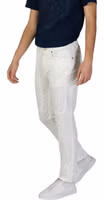 White Cotton Skinny Pants 2