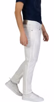 White Cotton Skinny Pants 3