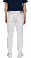 White Cotton Skinny Pants 4