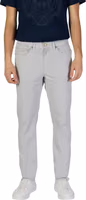 Gray Cotton Skinny Pants 1