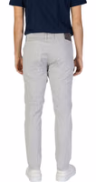 Gray Cotton Skinny Pants 4