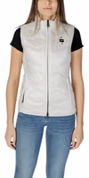 White Polyamide Sleeveless Jacket 1