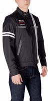 Black Polyamide Biker Jacket 4