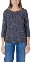 Blue Viscose Long Sleeve T-Shirt 1