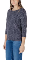Blue Viscose Long Sleeve T-Shirt 4