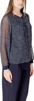 Blue Polyester Blouse 4