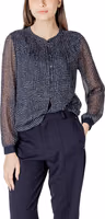Blue Polyester Blouse 5