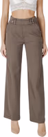 Brown Viscose Casual Pants 1