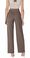 Brown Viscose Casual Pants 2