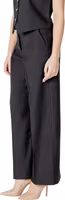 Black Polyester Casual Pants 3