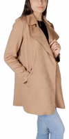 Beige Polyester Trench Coat 5