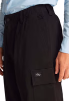 Black Cotton Cargo Pants 4