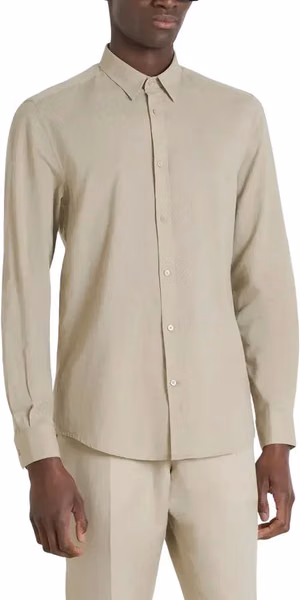 Beige Cotton Shirt