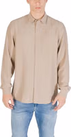 Beige Viscose Dress Shirt 1