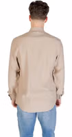 Beige Viscose Dress Shirt 2