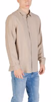 Beige Viscose Dress Shirt 3
