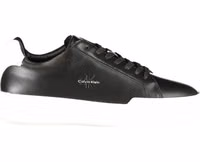 Black Leather Men Sneaker 1