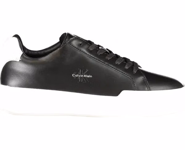 Black Leather Men Sneaker