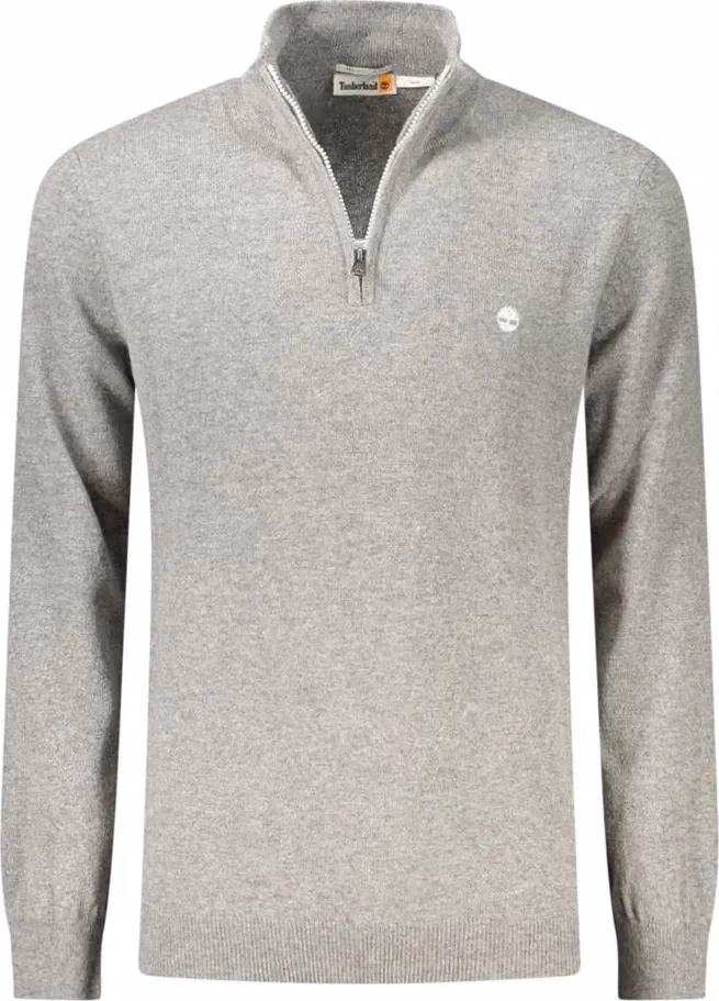 Grey Wool Men Sweater