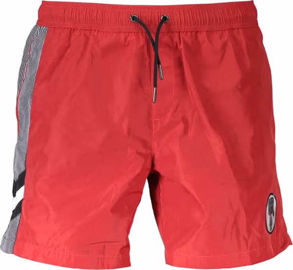 Rosso Polyester Men's Beachwear Boxer