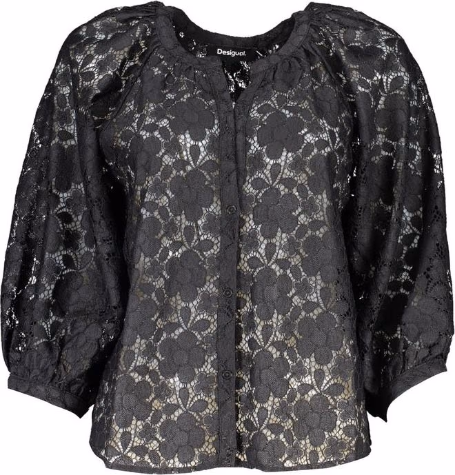Black Polyester Women's Shirt