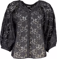 Black Polyester Women's Shirt 1