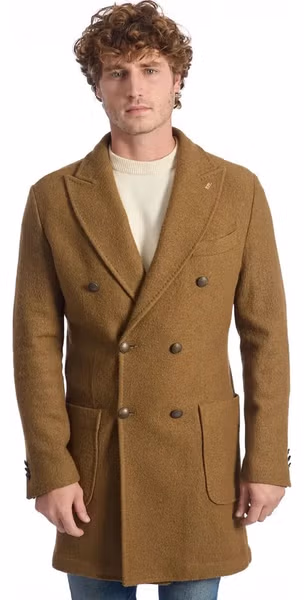 Brown Wool Men's Jacket