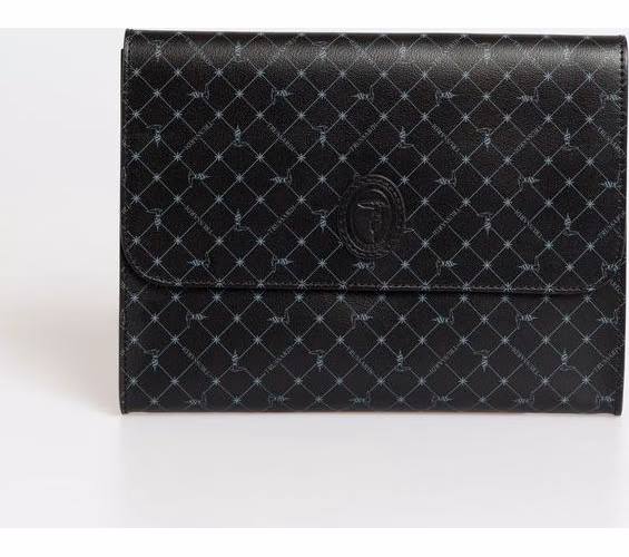 Black Polyester Men Clutch