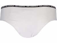 White Polyamide Women's Swim Brief 2