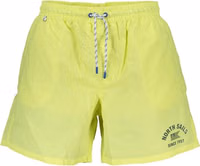 Yellow Polyester Men's Swim Short 1