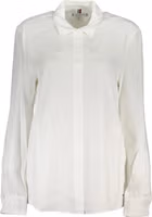 Bianco Viscose Women Shirt 1