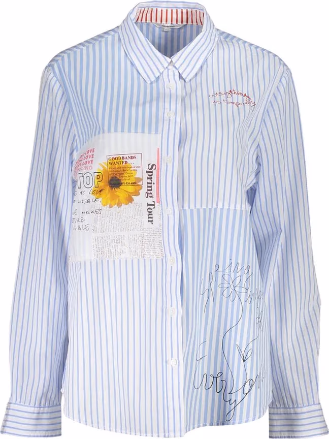 Azzurro Viscosa Woman Shirt