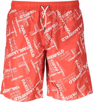 Red Polyester Men Swimwear 1
