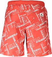 Red Polyester Men Swimwear 2