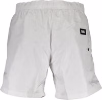 White Polyester Men's Swim Boxer 2