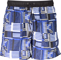 Blu Polyester Men Swim Boxer 1