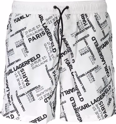 Bianco Polyester Men's Swim Boxer